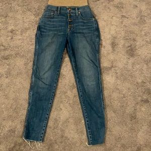 Madewell high rise skinny denim!